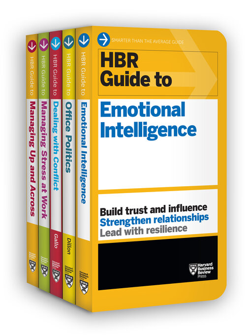 Title details for HBR Guides to Emotional Intelligence at Work Collection (5 Books) (HBR Guide Series) by Harvard Business Review - Available